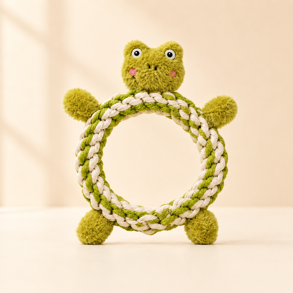 Daisy and Jasper Squeaky Plush Rope Toys