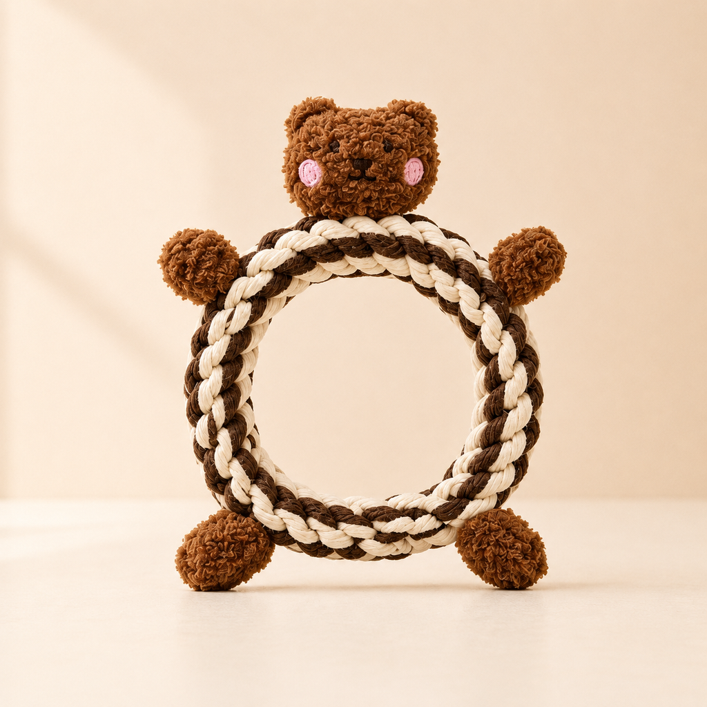 Daisy and Jasper Squeaky Plush Rope Toys