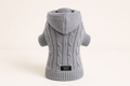 Dog & Cat Cable Knit Sweater With Hat | Grey